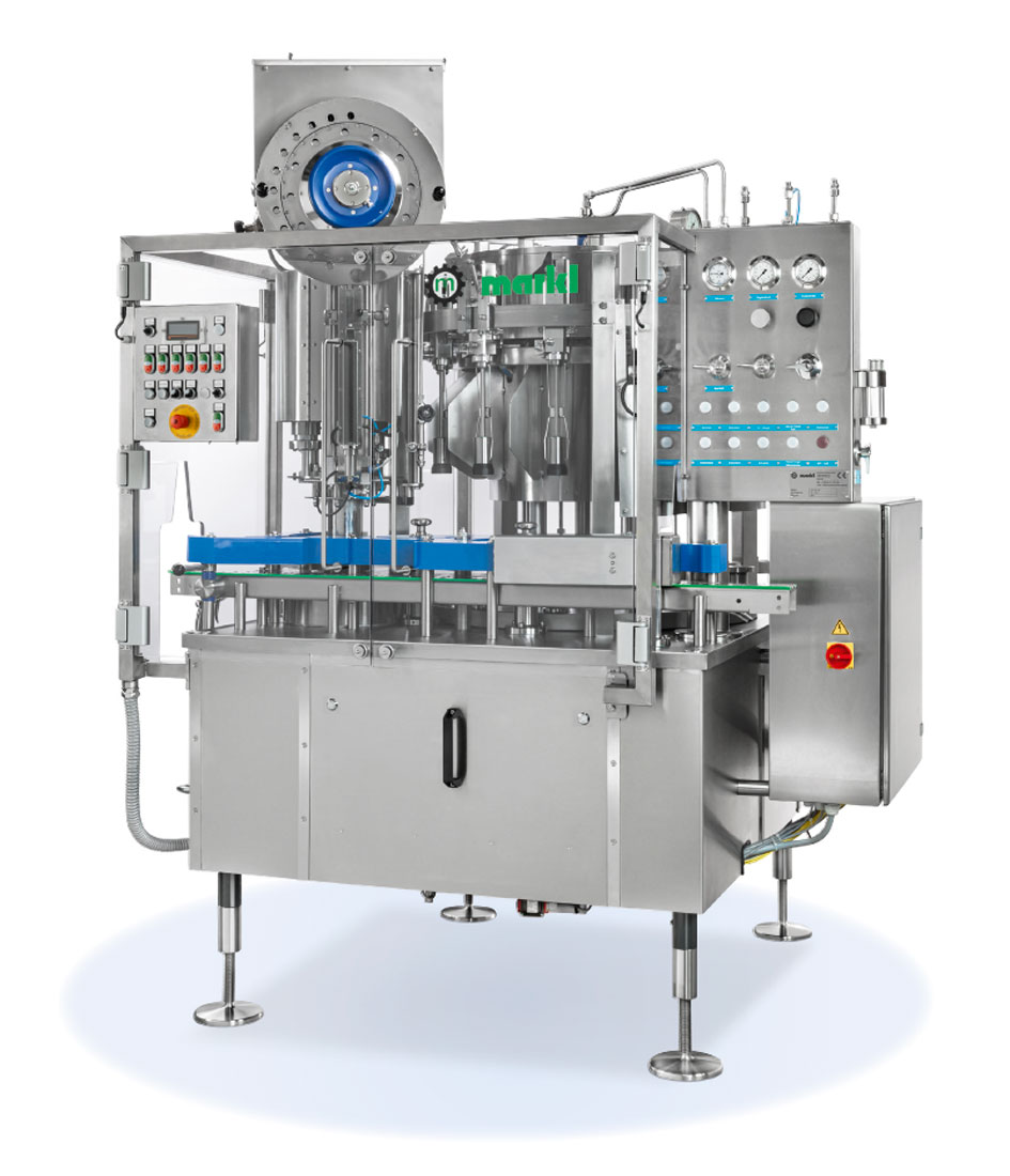 Markl Bavaria Filling machine with pre-evacuation and capper as a monoblock